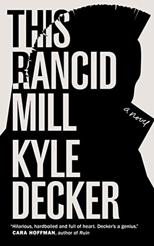 Book cover: black and white, large text, profile silhouette.