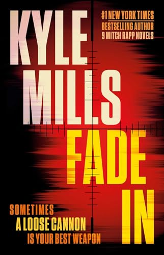 Book cover for “Fade In” by Kyle Mills, with red and black design.