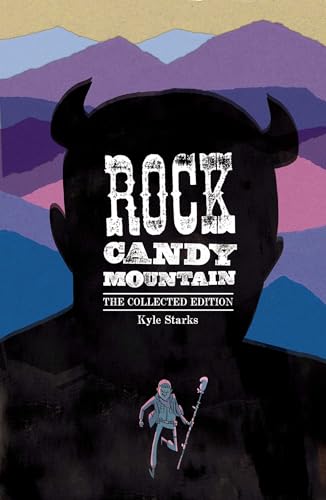 Book cover: Silhouette of a person and mountains, text “Rock Candy.”