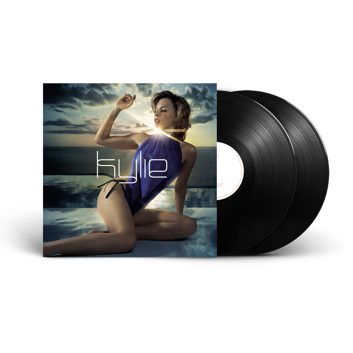 Kylie Minogue “Light Years” vinyl record with cover art featuring the artist.