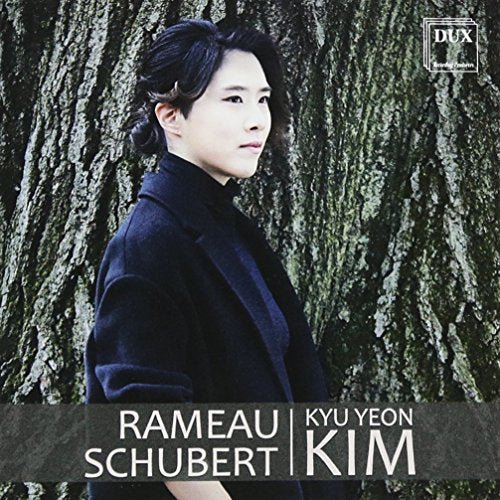 CD cover featuring pianist Kyu Yeon Kim against a tree bark background.