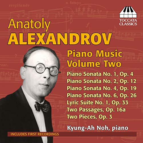 CD cover featuring composer Anatoly Alexandrov and pianist Kyung-ah Noh.