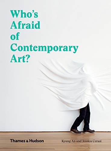 Book cover: person under a white sheet, teal text, "Who's Afraid...