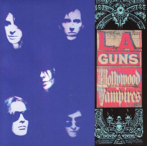 Album cover featuring band members on a blue background and text Hollywood Vampires.