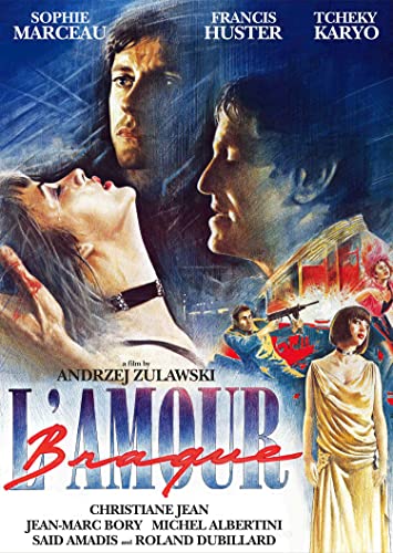 DVD cover for “L’amour Braque” featuring three faces and a chaotic scene.