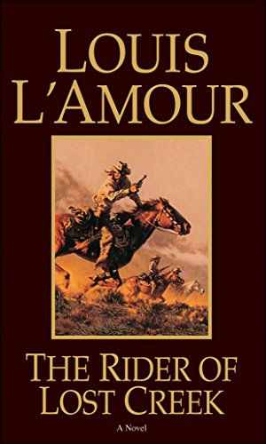 Book cover: cowboy on horseback, firing a gun, western scene.