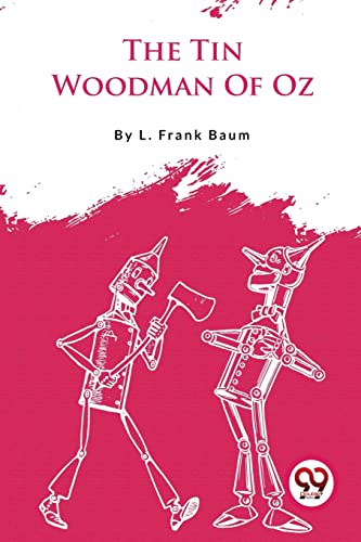 Book cover: The Tin Woodman of Oz, with a white outline illustration.