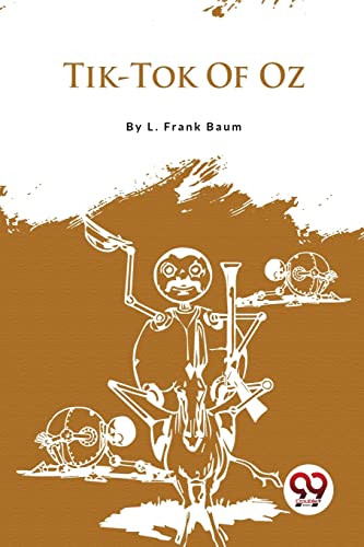 Book cover: mechanical man riding a sawhorse, white illustration on brown.