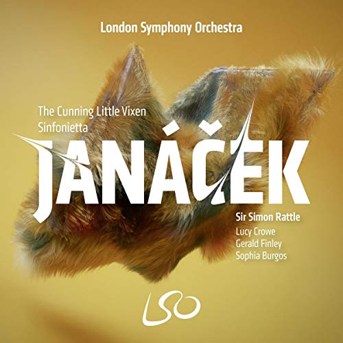 CD cover for Janáček’s “The Cunning Little Vixen” featuring fox ears.