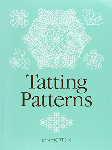 Book cover with lace designs and the title "Tatting Patterns".