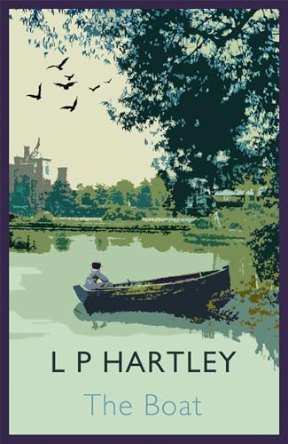 Book cover depicting a person rowing a boat on a lake.