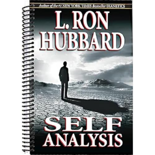 Spiral-bound book cover with a lone figure and title "Self Analysis".