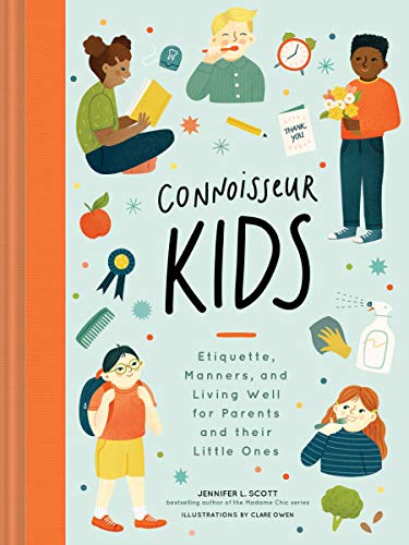 Book cover titled Connoisseur Kids featuring illustrations of children and various household items.