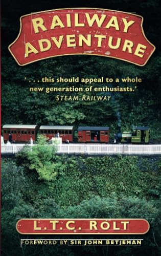 Book cover: "Railway Adventure" featuring a vintage steam railway train.