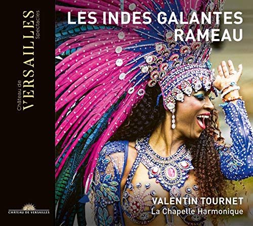 CD cover featuring a performer in elaborate, colorful Rameau opera costume.