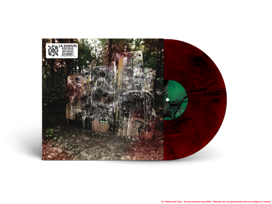La Dispute "Wildlife" vinyl record with red and green marbled disc.