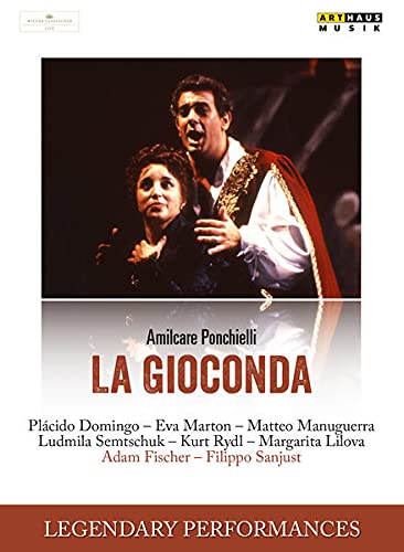 DVD cover for opera “La Gioconda” featuring Plácido Domingo and Eva Marton.