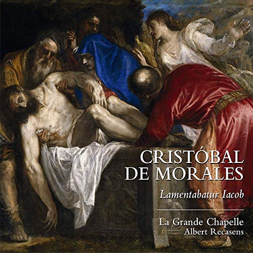 Painting of a lamentation scene with figures surrounding a deceased man.