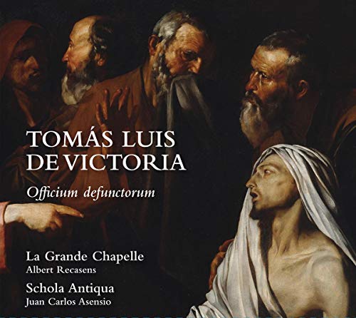 "CD cover featuring a Renaissance painting of mourners around a deceased figure, with white text."