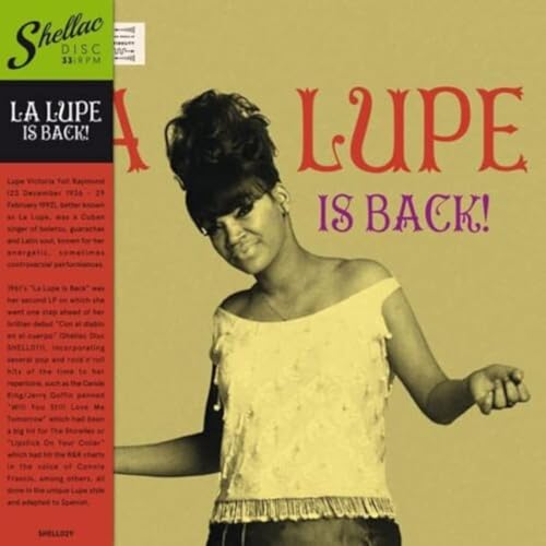 Vinyl record cover featuring La Lupe, a singer with dark hair and sunglasses.