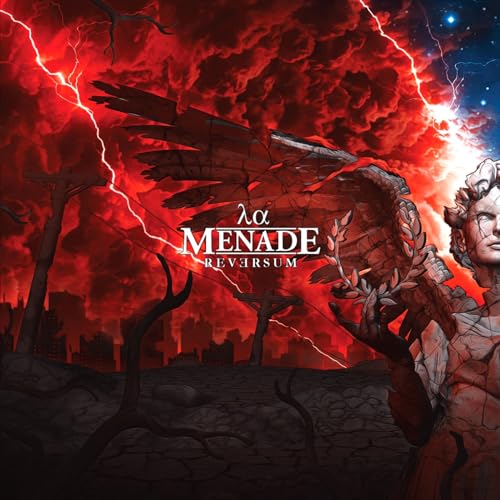 CD cover for La Menade - Reversum, featuring stormy skies and a statue.