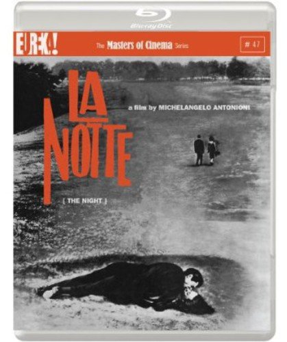 Blu-ray cover for "La Notte" film, featuring a black and white scene.