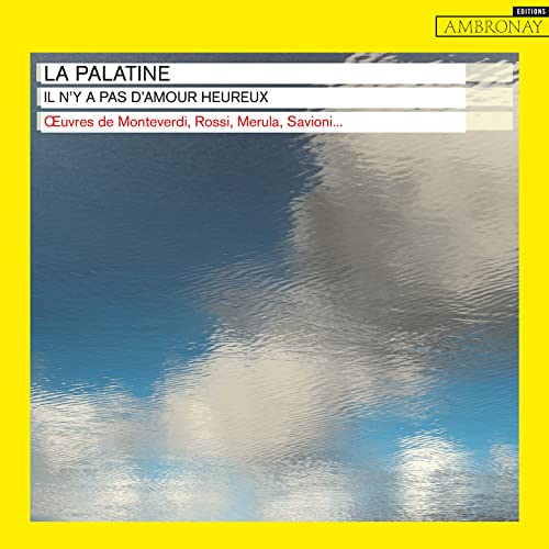 CD cover: yellow background, blue water with clouds, and white text.