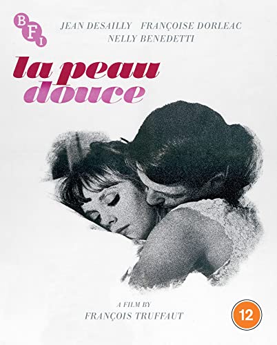 Blu-ray cover for “La Peau Douce” featuring a couple embracing.