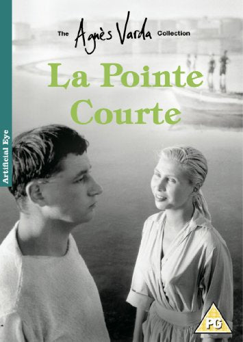 DVD cover for “La Pointe Courte” featuring a couple on a beach.