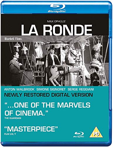 Blu-ray cover for "La Ronde" featuring a vintage carousel scene in black and white.
