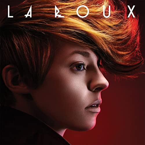 La Roux album cover: close-up portrait of a person with red hair.