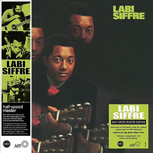 Labi Siffre album cover featuring a portrait of the artist with a guitar.