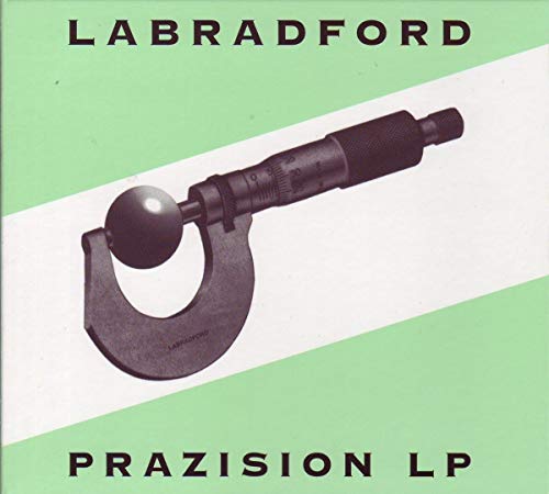 CD cover for Labradford’s “Prazision LP” featuring a micrometer tool.