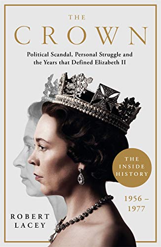 Book cover for "The Crown" featuring a tiara and Queen Elizabeth II.