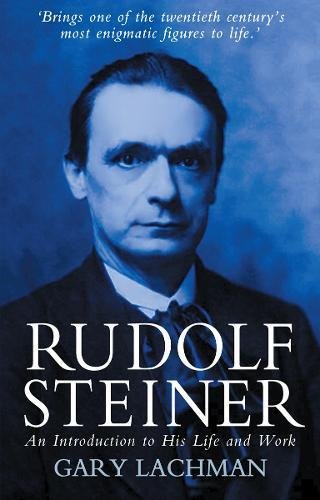 Book cover featuring a portrait of Rudolf Steiner, with blue tones.