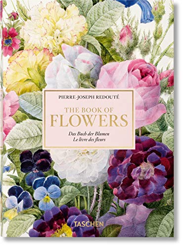Book cover featuring a watercolor botanical illustration of various colorful flowers and green leaves.