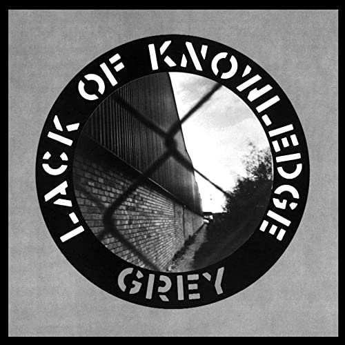 Black and white vinyl record cover with abstract architectural image.