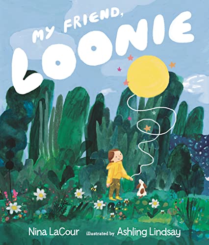 Book cover: child with a balloon and a small, spotted animal.