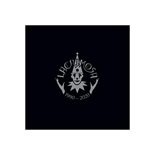 Black album cover with a silver clown illustration and text “Lacrimosa”.