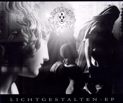 CD cover: grayscale figures, statues, and band logo "Lacrimosa.