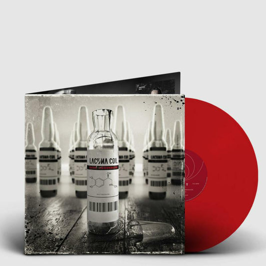 Lacuna Coil album “Dark Adrenaline” vinyl record and red disc shown.