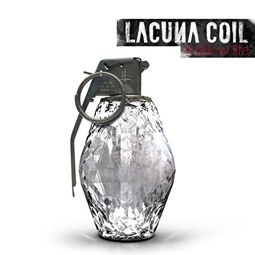 Lacuna Coil "Shallow Life" CD cover featuring a crystal grenade.