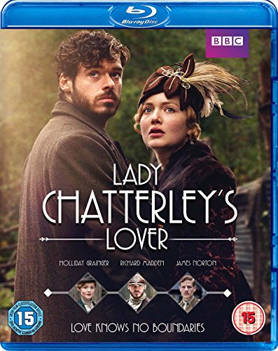 Blu-ray cover featuring Richard Madden and Holliday Grainger for the film Lady Chatterley's Lover.