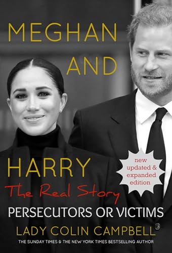 Book cover featuring Meghan Markle and Prince Harry with title and author text.