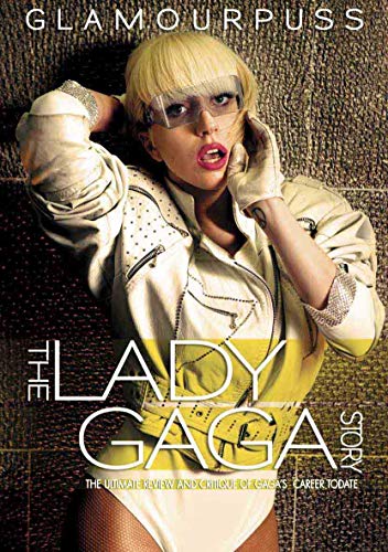 Lady Gaga in white jacket and large glasses on DVD cover.