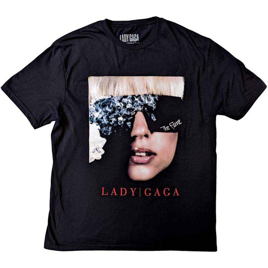 Lady Gaga portrait t-shirt, likely black, size XX-Large, from "The Fame" era.