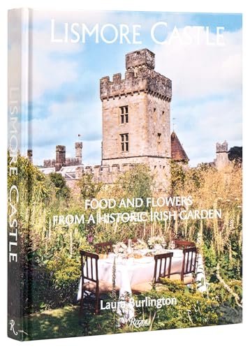 Book cover featuring Lismore Castle, a garden table setting, and floral imagery.