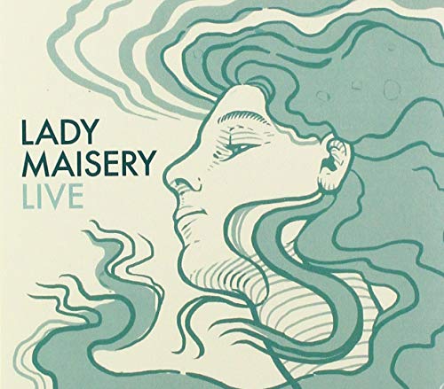 Lady Maisery "Live" CD cover: teal illustration of a woman’s profile.