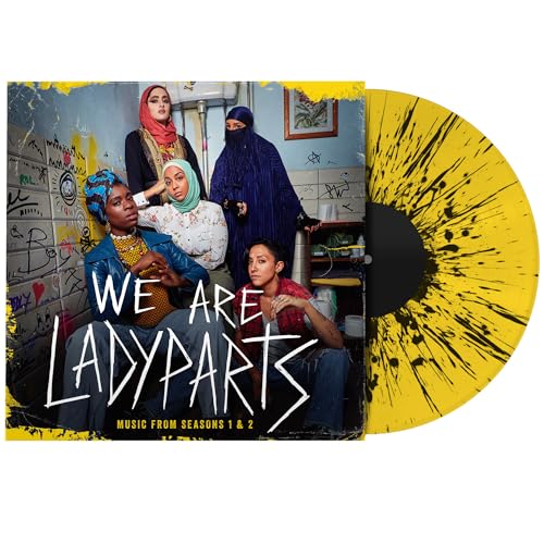 We Are Lady Parts" vinyl record with yellow splatter and band image.
