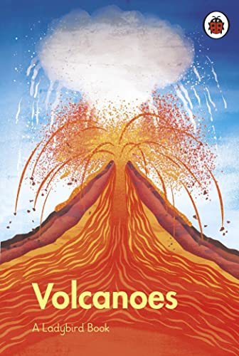 Book cover showing an erupting volcano with lava and a large ash cloud.